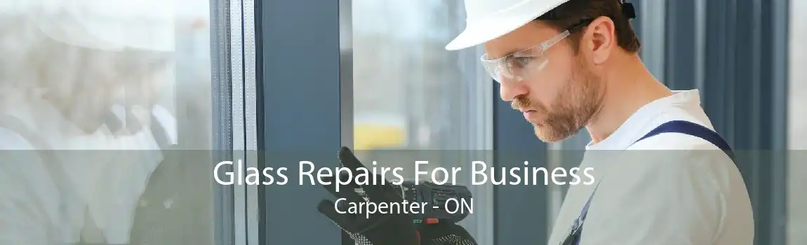 Glass Repairs For Business Carpenter - ON